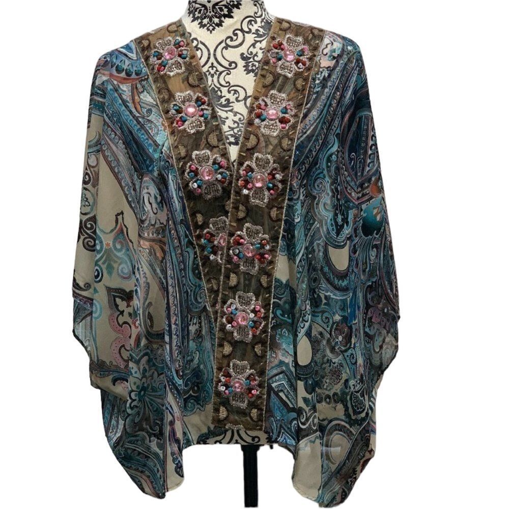 Honey Punch Kimono Top Size Small